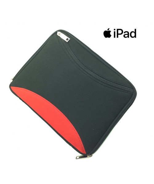 Apple İpad2 ve Air Bez Korumalı Cepli Tablet Çantası