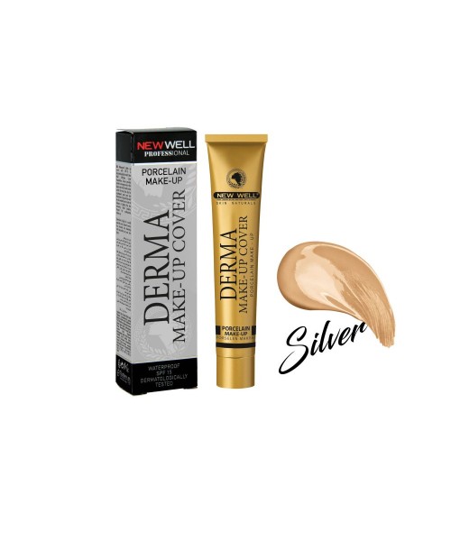 NEW WELL DERMA COVER FONDÖTEN - SILVER