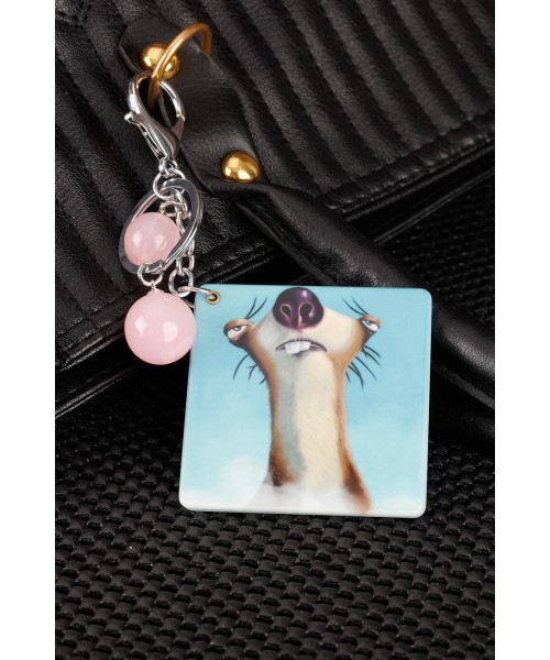 Buz Devri Sid Karakterli Figür Desenli Aynalı Anahtarlık