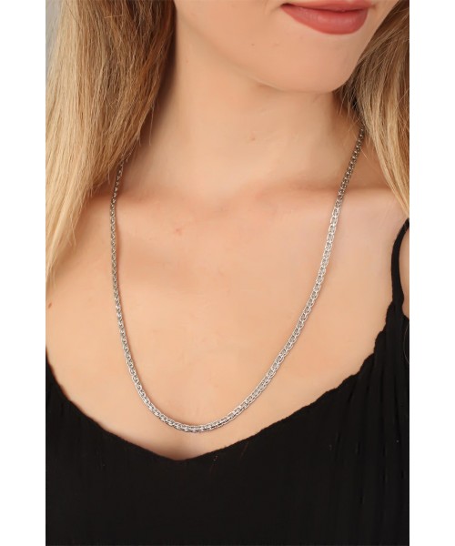 Silver Yeni Sezon Zincirli  Bayan Şık Tasarım Kolye