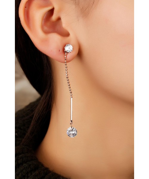 Bronz Renk Metal Bayan Küpe