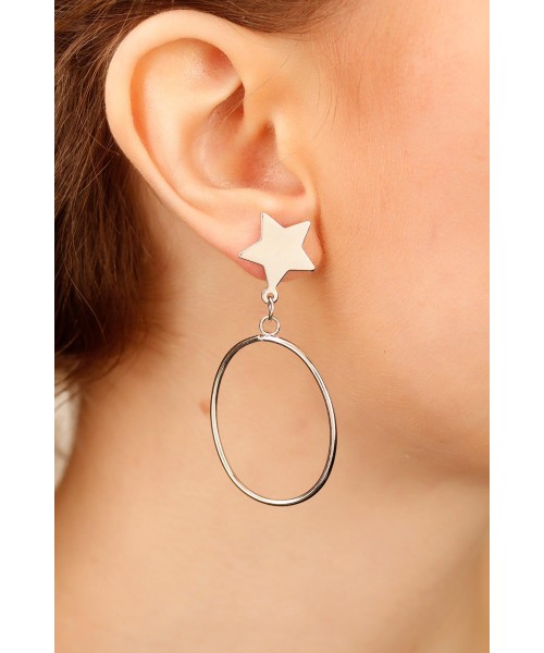 Yeni Trend Metal Bayan Küpe