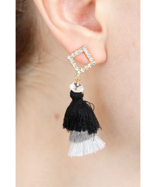 Zirkon Taşlı İnci Aksesuarlı Bayan Sallantı Küpe