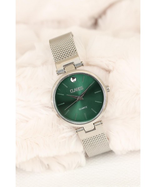 Clariss Marka Silver Hasır Metal Kordonlu Bayan Saat