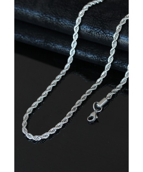 Silver Renkli Yeni Sezon Burgu Model Çelik Erkek Kolye