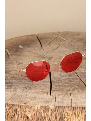 Pembe Renk Retro Metal Rose Çerçeveli Güneş Gözlüğü Pembe Renk Retro Metal Rose Çerçeveli Güneş Gözlüğü