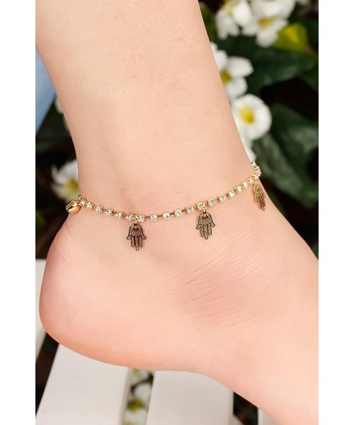 Zirkon Taşlı Dore Zincir Trend Aksesuarlı Hal Hal Zirkon Taşlı Dore Zincir Trend Aksesuarlı Hal Hal