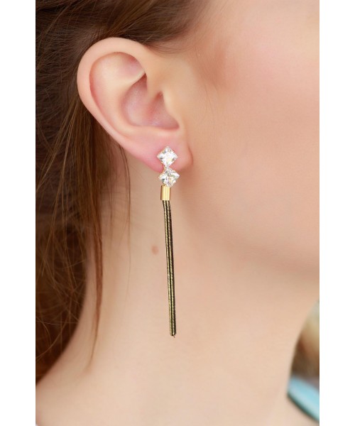 Yeni Sezon Zincir Tasarımlı Bayan Küpe