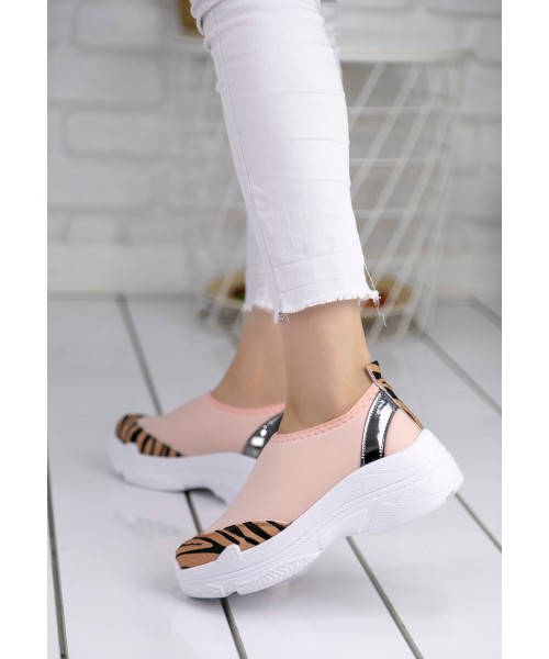 Vienna Pudra Leoparlı Detaylı Spor Ayakkabı