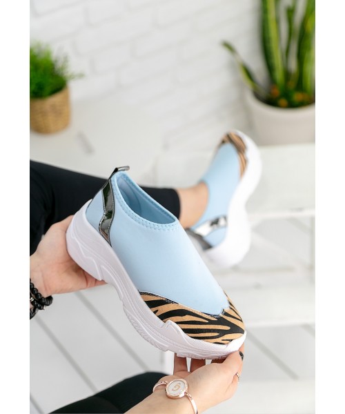 Vienna Mavi Leoparlı Spor Ayakkabı